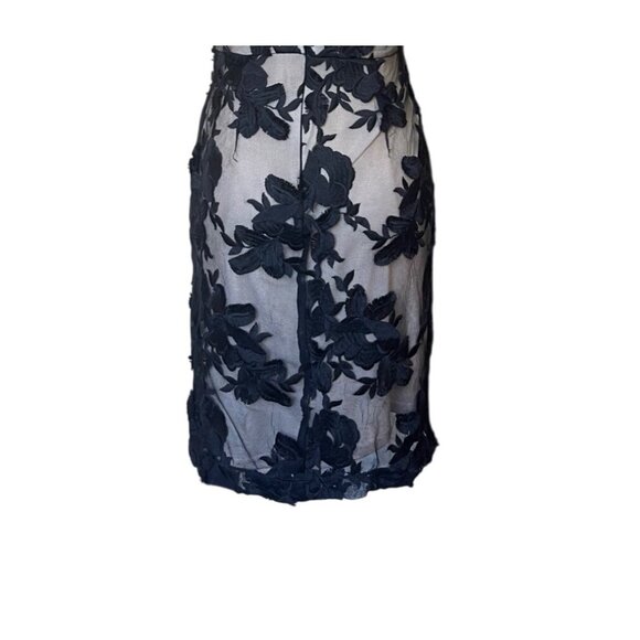 Black Swan Y2K Lace Mini Dress XS Babydoll Coquette V Neck Cocktail Party Floral - Picture 9 of 12